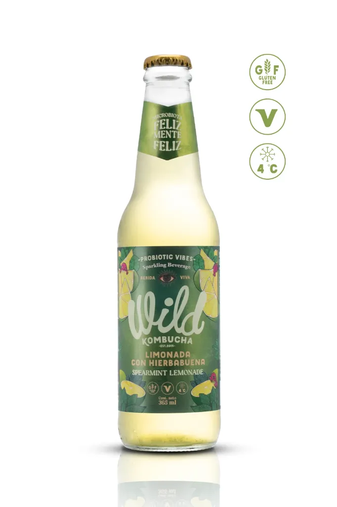 Limonada con Hierbabuena - Wild Kombucha Clásica